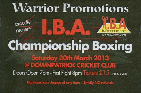 Boxing poster