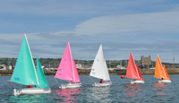 Pink Access Dinghy at Whitehead During 2010 Regatta