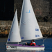 Purple Access 303 Dinghy Sailing in Carrickfergus Harbour