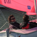 Pink Access 303 Dinghy Sailing in Carrickfergus Harbour