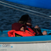 Light Blue Access 303 Dinghy Sailing in Carrickfergus Harbour