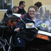 One of our volunteers sitting on one of the motorbikes