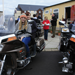 A couple of our volunteers sitting on the motorbikes